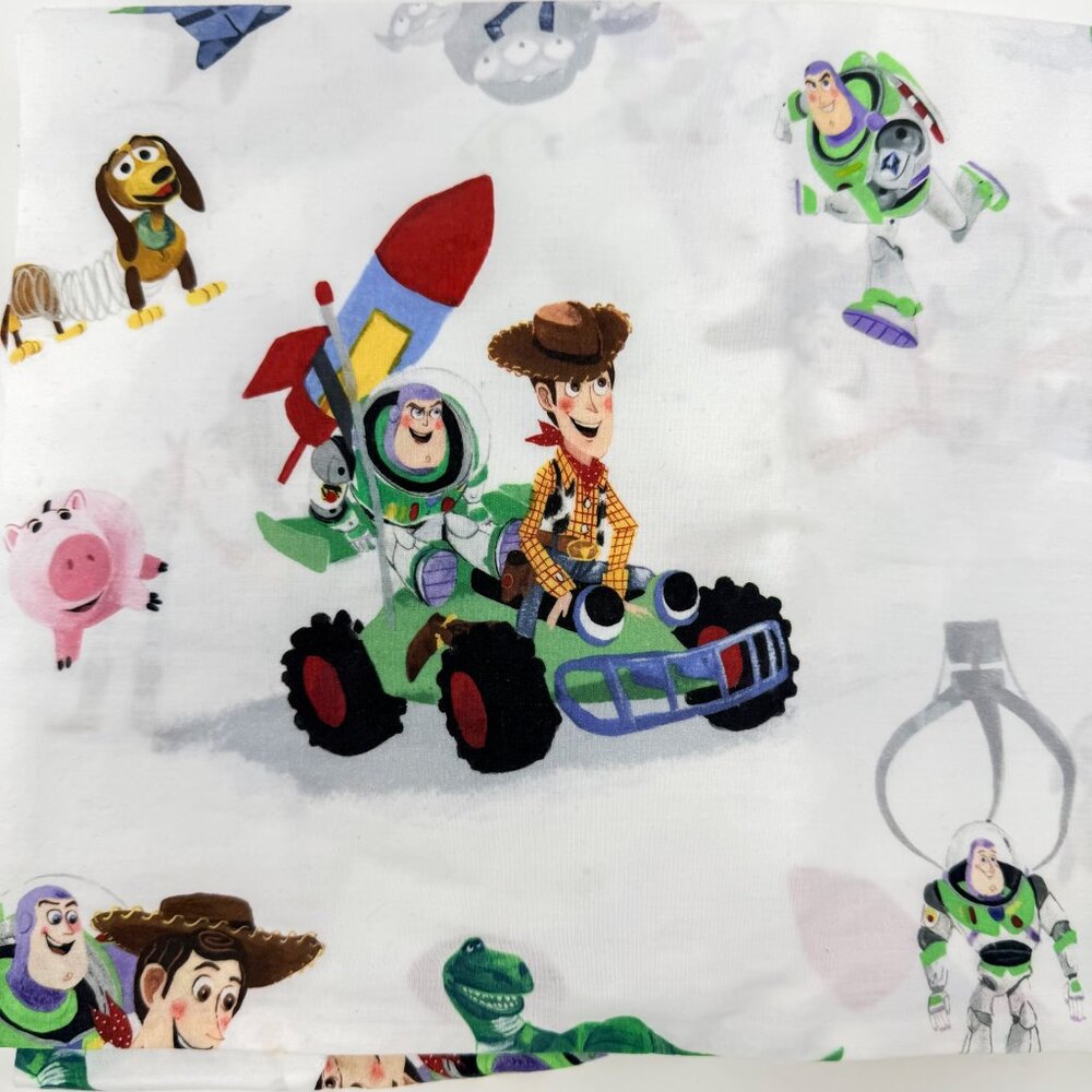 Pottery Barn Kids Toy Story Twin Flat Sheet and Pillowcase Organic Cotton - Picture 2 of 5